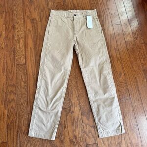 Outerknown Playa Pant Organic Cotton Chino Khaki 30 Men NWT Sustainable Casual